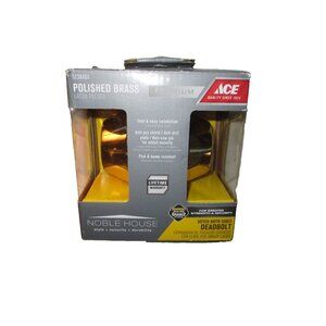 ACE Polished  Brass Keyed Both Sides Deadbolt 5238464